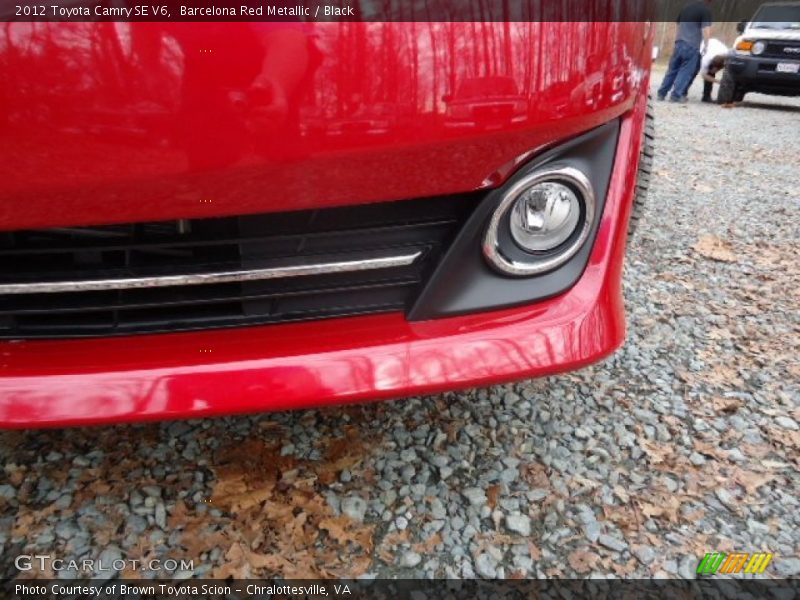Barcelona Red Metallic / Black 2012 Toyota Camry SE V6
