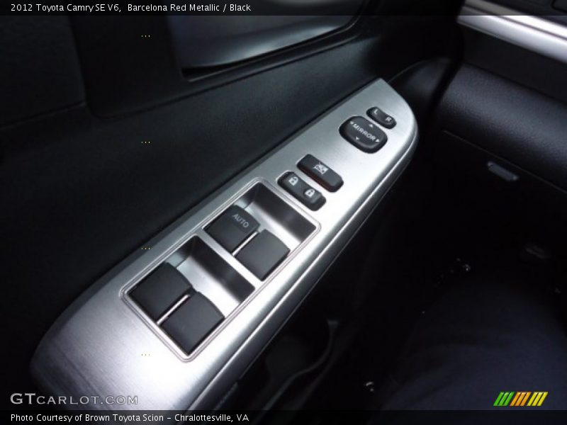 Barcelona Red Metallic / Black 2012 Toyota Camry SE V6