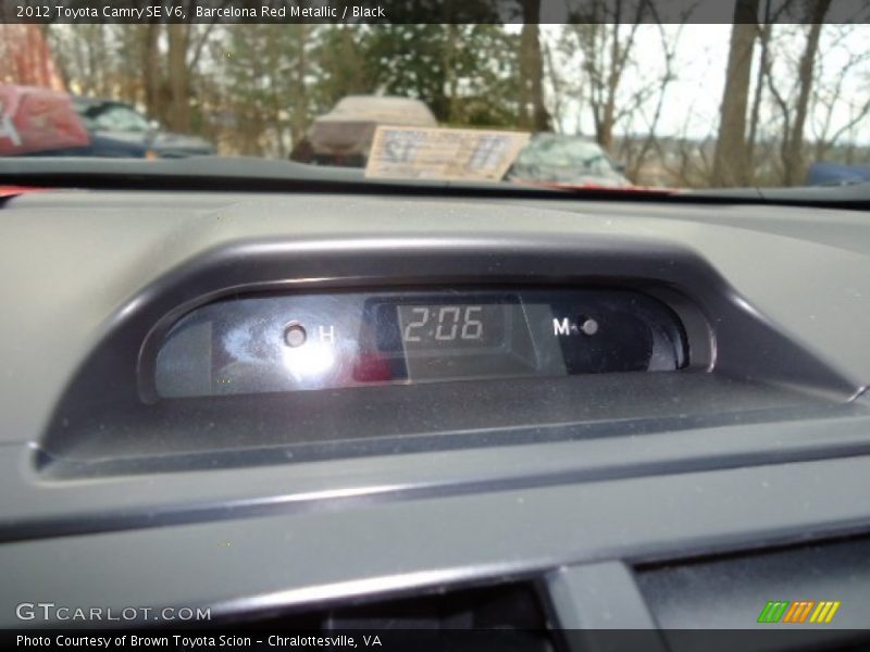 Barcelona Red Metallic / Black 2012 Toyota Camry SE V6