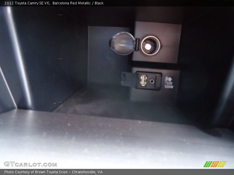 Barcelona Red Metallic / Black 2012 Toyota Camry SE V6