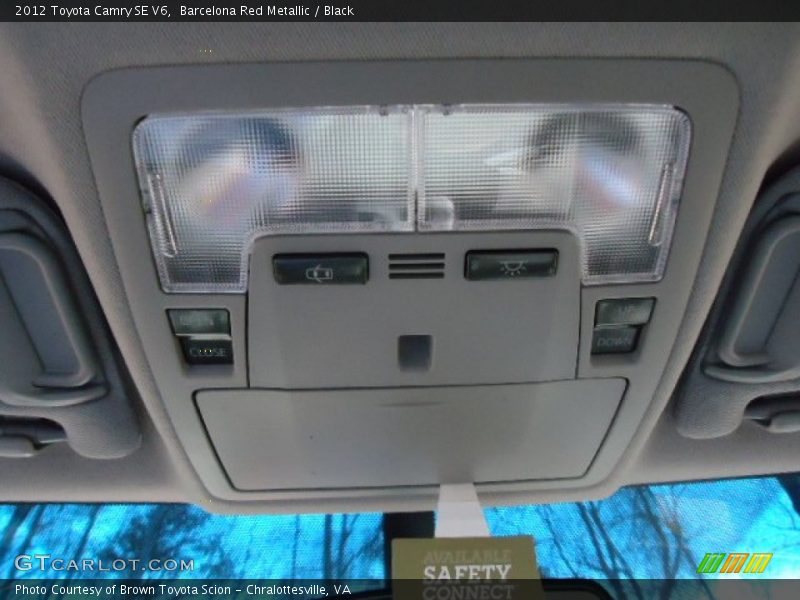 Barcelona Red Metallic / Black 2012 Toyota Camry SE V6