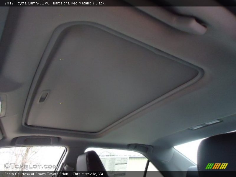 Barcelona Red Metallic / Black 2012 Toyota Camry SE V6