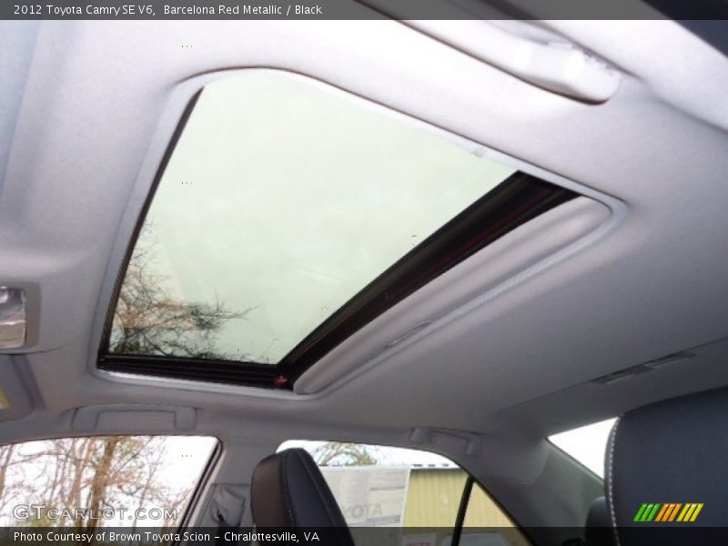 Barcelona Red Metallic / Black 2012 Toyota Camry SE V6