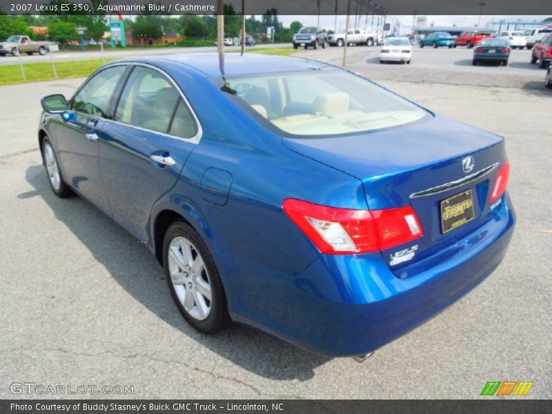 Aquamarine Blue / Cashmere 2007 Lexus ES 350