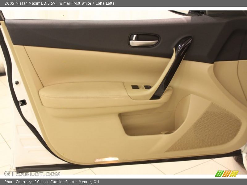 Winter Frost White / Caffe Latte 2009 Nissan Maxima 3.5 SV