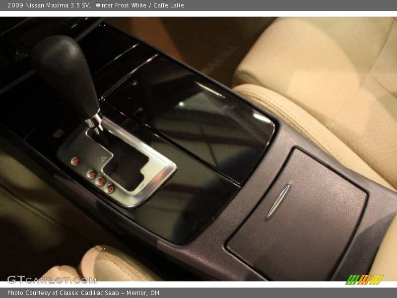 Winter Frost White / Caffe Latte 2009 Nissan Maxima 3.5 SV