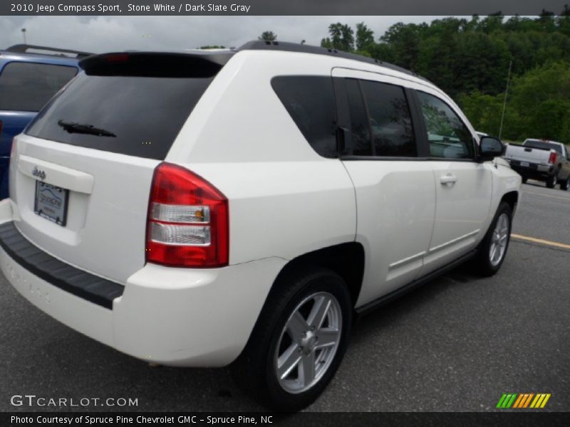 Stone White / Dark Slate Gray 2010 Jeep Compass Sport