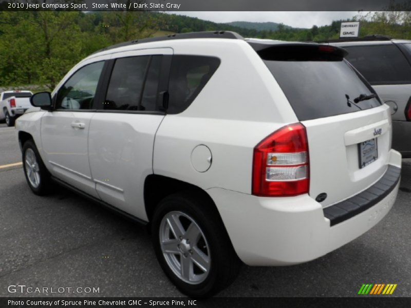 Stone White / Dark Slate Gray 2010 Jeep Compass Sport