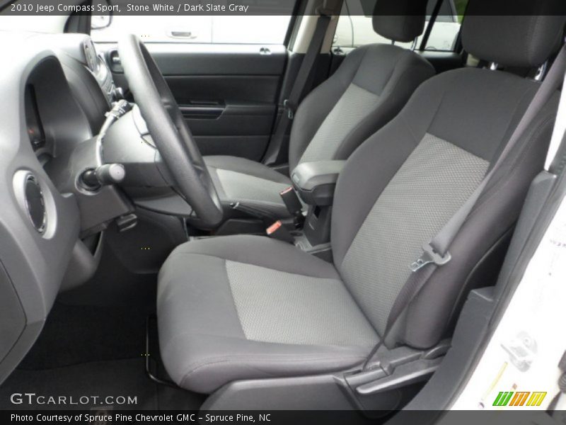 Stone White / Dark Slate Gray 2010 Jeep Compass Sport