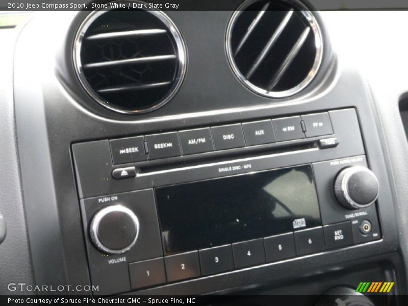 Stone White / Dark Slate Gray 2010 Jeep Compass Sport