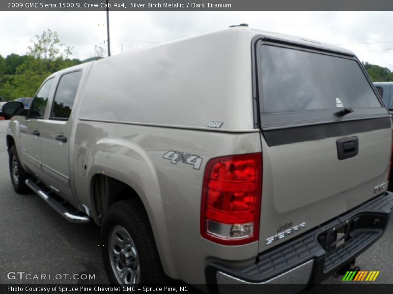 Silver Birch Metallic / Dark Titanium 2009 GMC Sierra 1500 SL Crew Cab 4x4