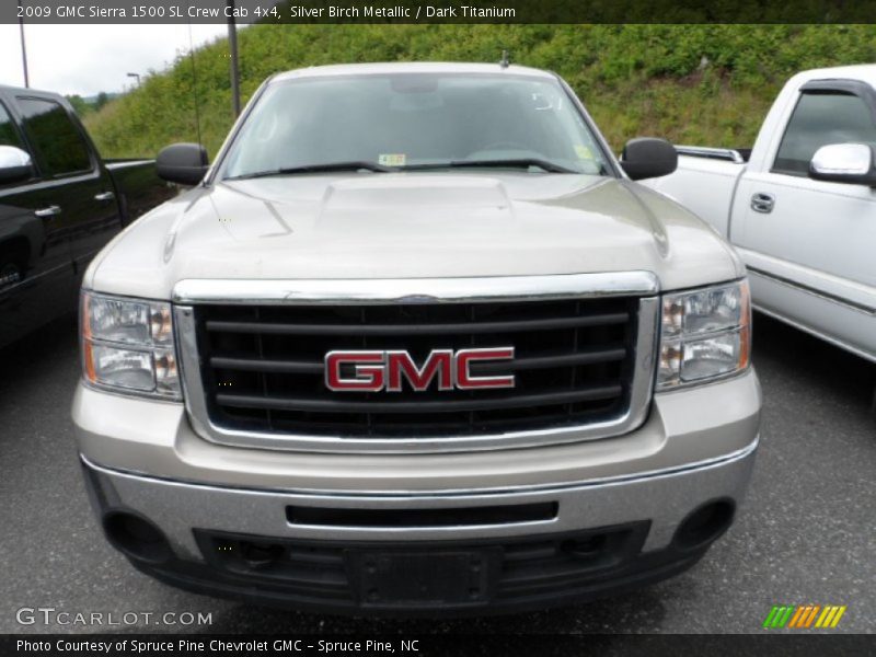 Silver Birch Metallic / Dark Titanium 2009 GMC Sierra 1500 SL Crew Cab 4x4