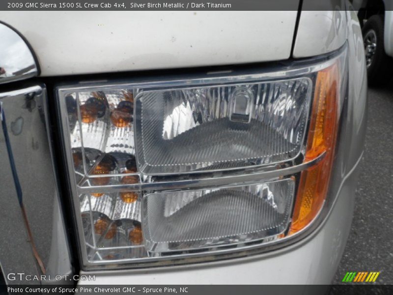 Silver Birch Metallic / Dark Titanium 2009 GMC Sierra 1500 SL Crew Cab 4x4