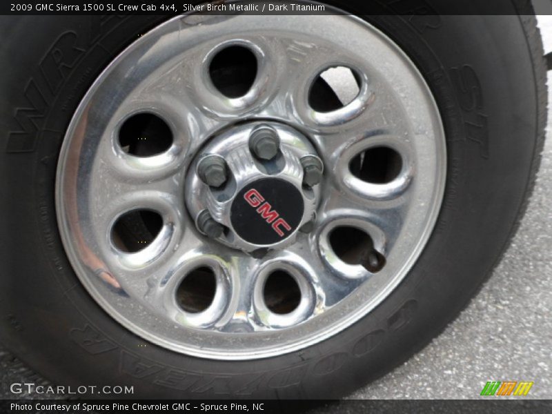 Silver Birch Metallic / Dark Titanium 2009 GMC Sierra 1500 SL Crew Cab 4x4