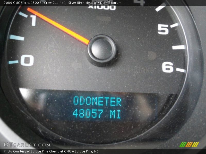 Silver Birch Metallic / Dark Titanium 2009 GMC Sierra 1500 SL Crew Cab 4x4