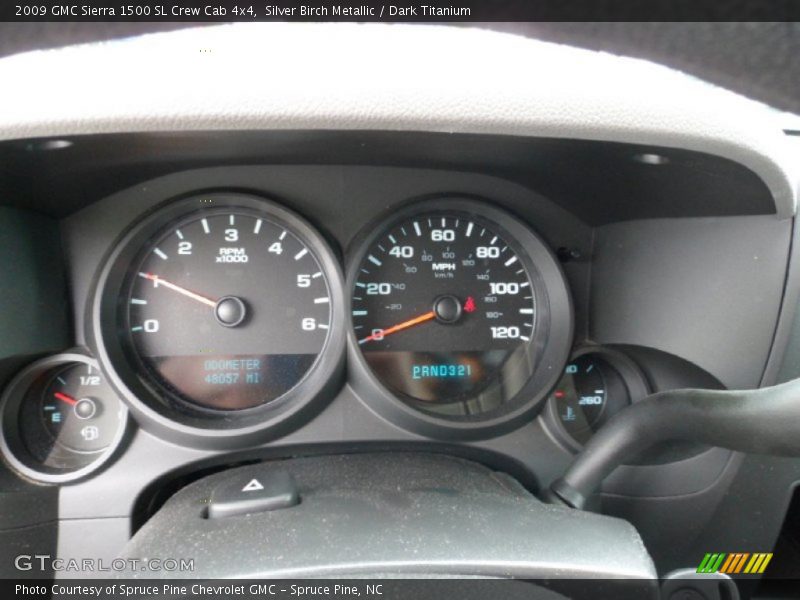  2009 Sierra 1500 SL Crew Cab 4x4 SL Crew Cab 4x4 Gauges