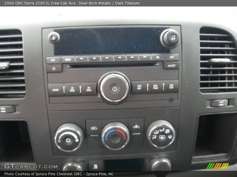 Controls of 2009 Sierra 1500 SL Crew Cab 4x4