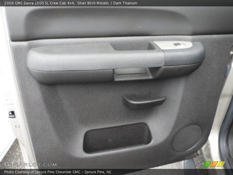 Silver Birch Metallic / Dark Titanium 2009 GMC Sierra 1500 SL Crew Cab 4x4