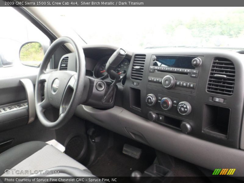 Silver Birch Metallic / Dark Titanium 2009 GMC Sierra 1500 SL Crew Cab 4x4