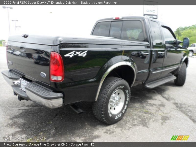 Black / Medium Parchment 2000 Ford F250 Super Duty XLT Extended Cab 4x4