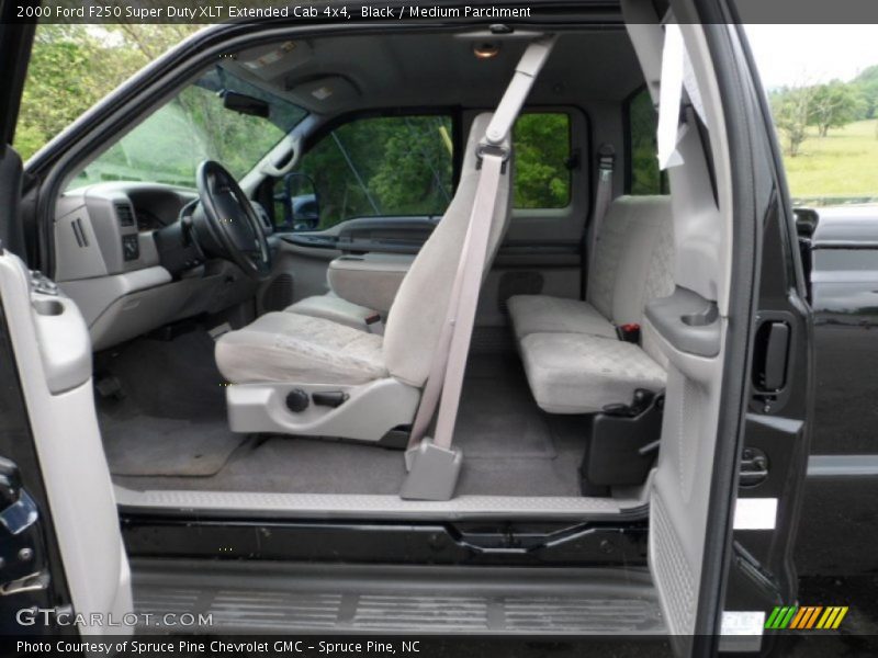 Black / Medium Parchment 2000 Ford F250 Super Duty XLT Extended Cab 4x4
