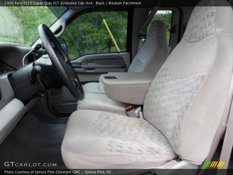 Black / Medium Parchment 2000 Ford F250 Super Duty XLT Extended Cab 4x4