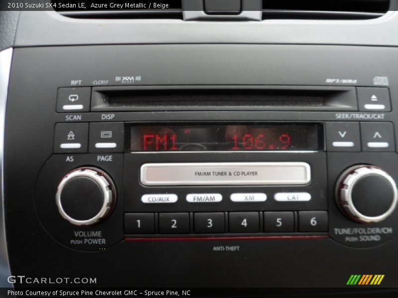 Audio System of 2010 SX4 Sedan LE