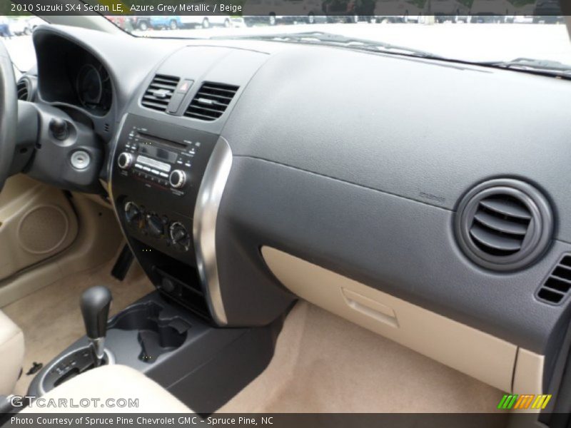 Azure Grey Metallic / Beige 2010 Suzuki SX4 Sedan LE