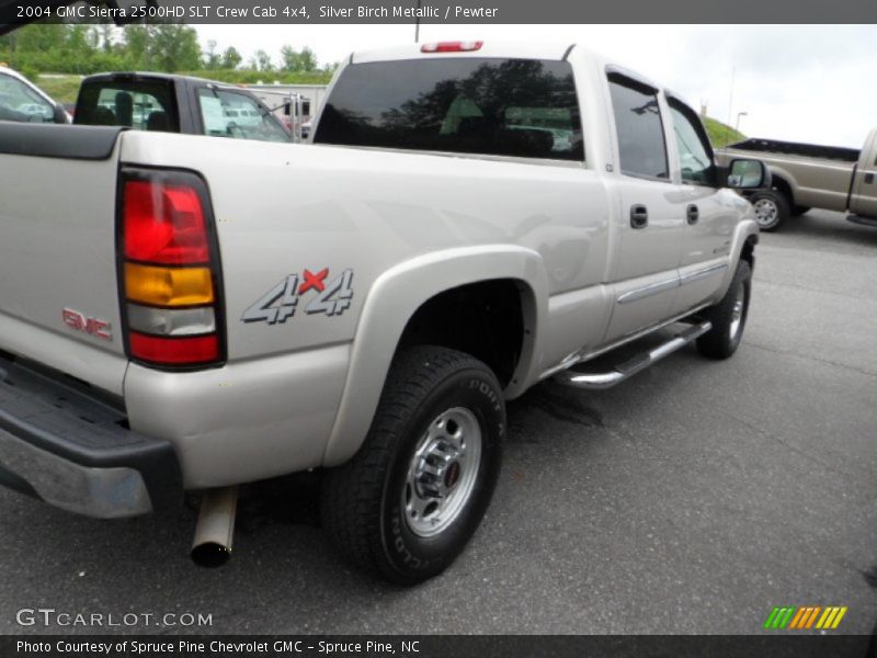 Silver Birch Metallic / Pewter 2004 GMC Sierra 2500HD SLT Crew Cab 4x4
