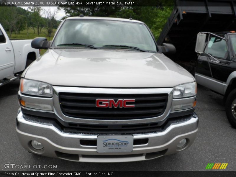 Silver Birch Metallic / Pewter 2004 GMC Sierra 2500HD SLT Crew Cab 4x4