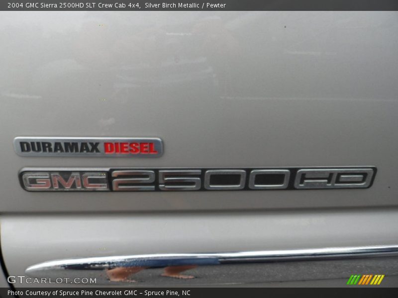 Silver Birch Metallic / Pewter 2004 GMC Sierra 2500HD SLT Crew Cab 4x4