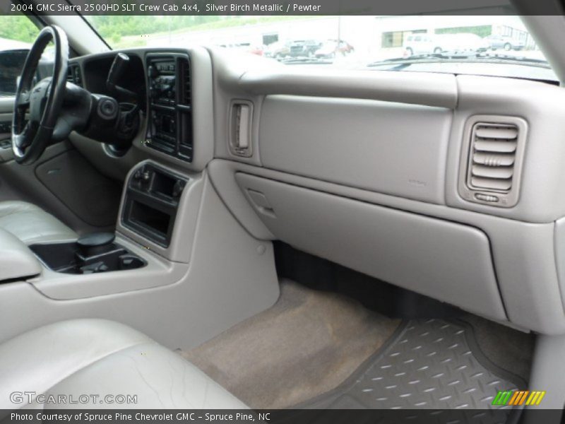 Silver Birch Metallic / Pewter 2004 GMC Sierra 2500HD SLT Crew Cab 4x4