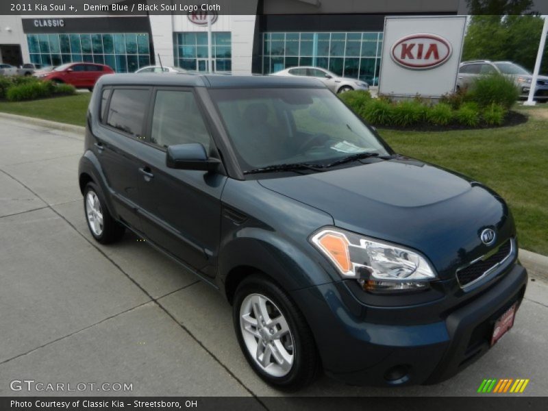Denim Blue / Black Soul Logo Cloth 2011 Kia Soul +