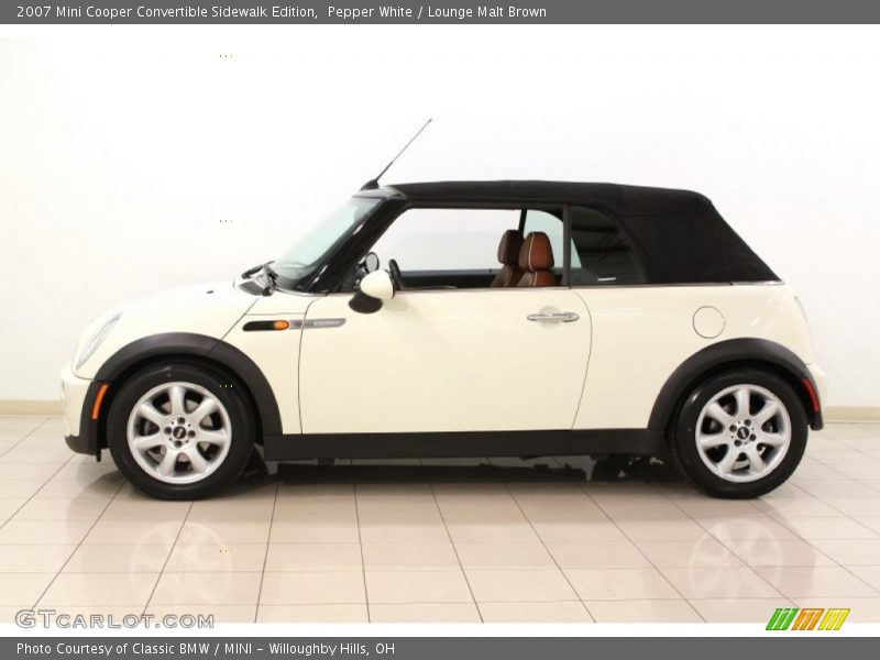  2007 Cooper Convertible Sidewalk Edition Pepper White