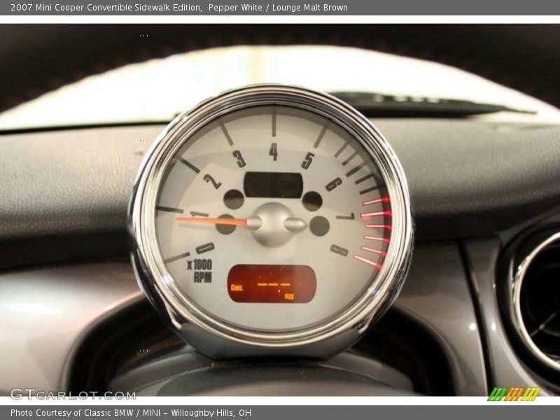 Pepper White / Lounge Malt Brown 2007 Mini Cooper Convertible Sidewalk Edition