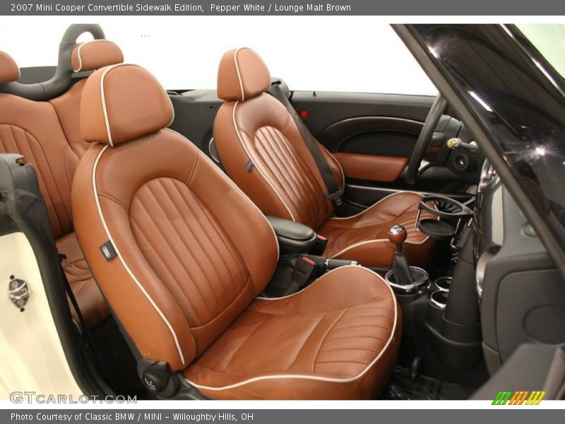 Front Seat of 2007 Cooper Convertible Sidewalk Edition