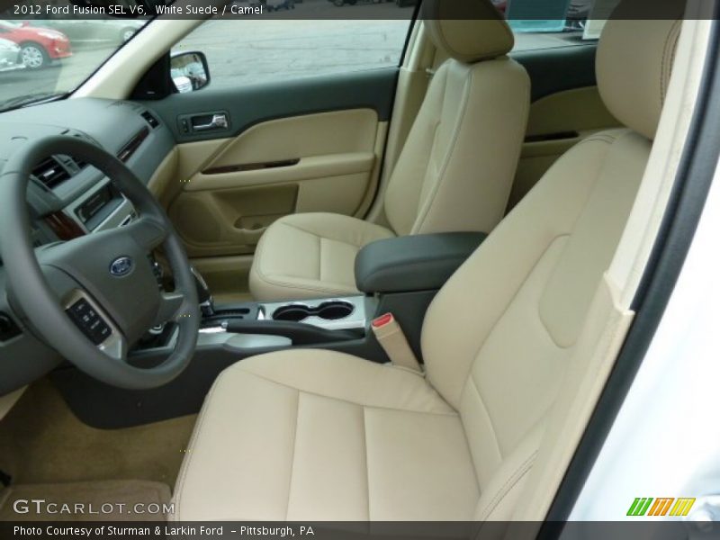 White Suede / Camel 2012 Ford Fusion SEL V6