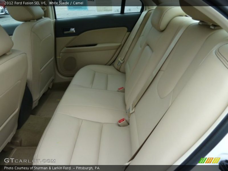 White Suede / Camel 2012 Ford Fusion SEL V6