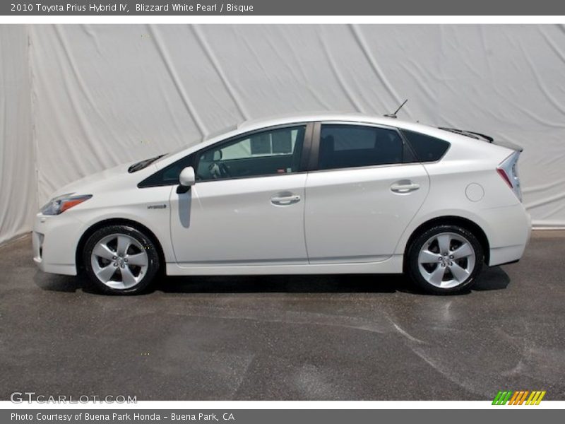 Blizzard White Pearl / Bisque 2010 Toyota Prius Hybrid IV