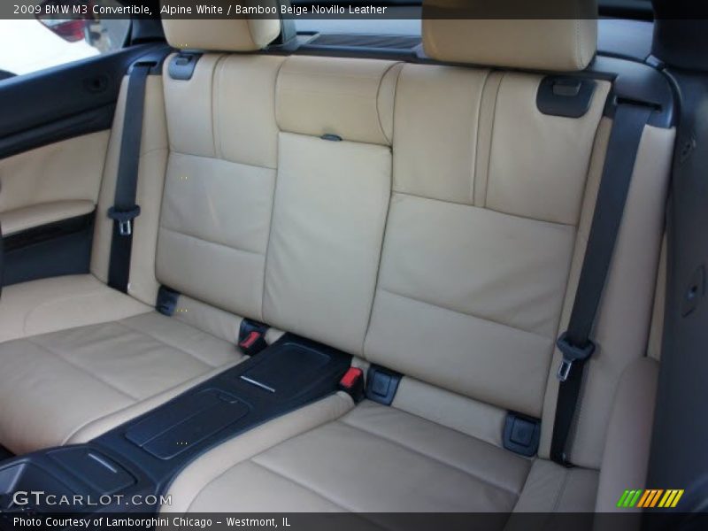 Alpine White / Bamboo Beige Novillo Leather 2009 BMW M3 Convertible