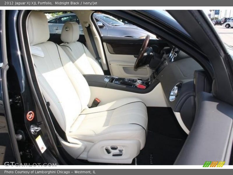 Midnight Black / Ivory/Jet 2012 Jaguar XJ XJL Portfolio