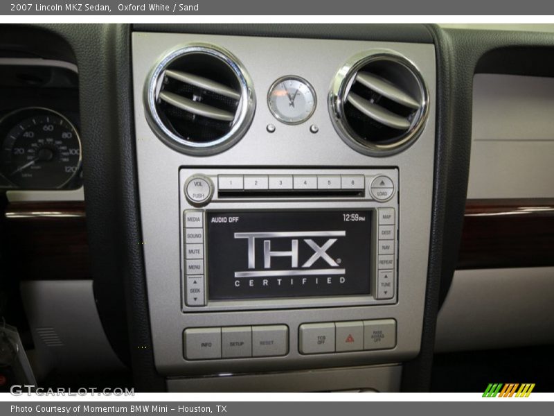 Oxford White / Sand 2007 Lincoln MKZ Sedan