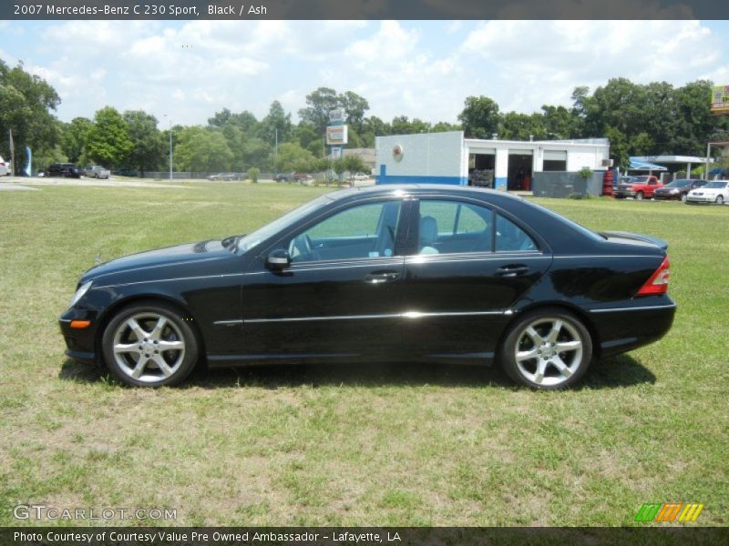 Black / Ash 2007 Mercedes-Benz C 230 Sport
