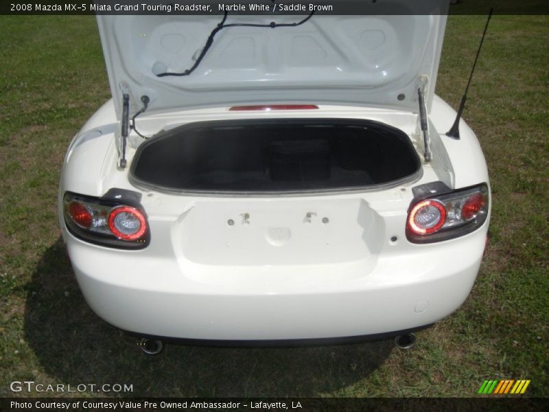 Marble White / Saddle Brown 2008 Mazda MX-5 Miata Grand Touring Roadster