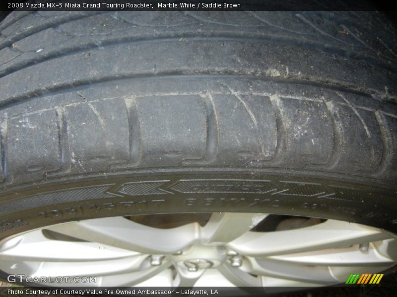 Marble White / Saddle Brown 2008 Mazda MX-5 Miata Grand Touring Roadster