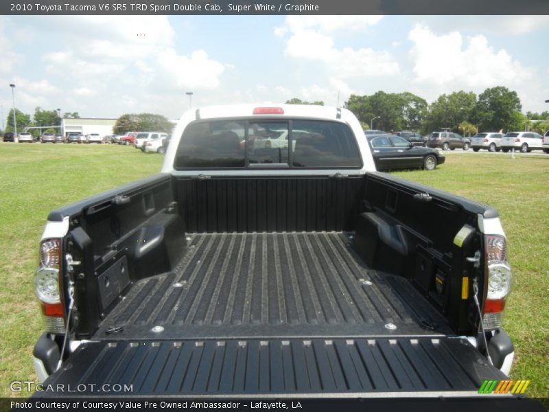 Super White / Graphite 2010 Toyota Tacoma V6 SR5 TRD Sport Double Cab