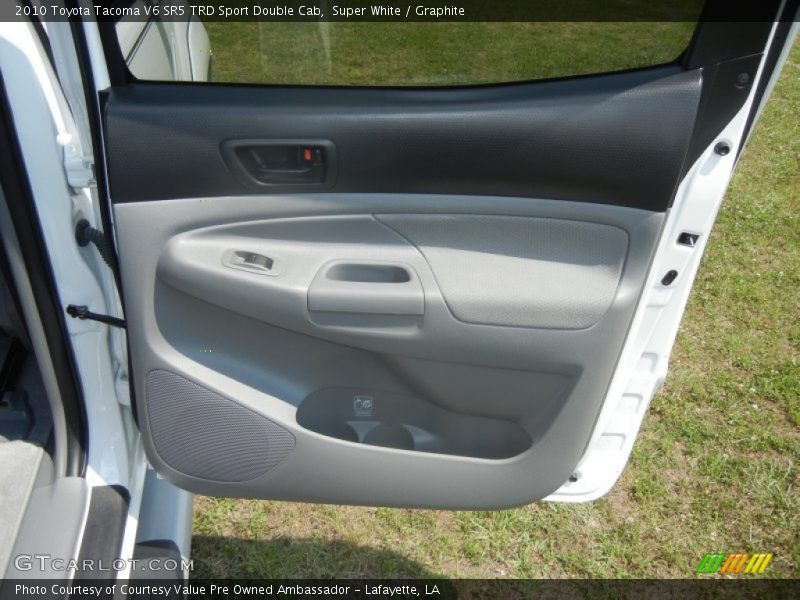 Super White / Graphite 2010 Toyota Tacoma V6 SR5 TRD Sport Double Cab