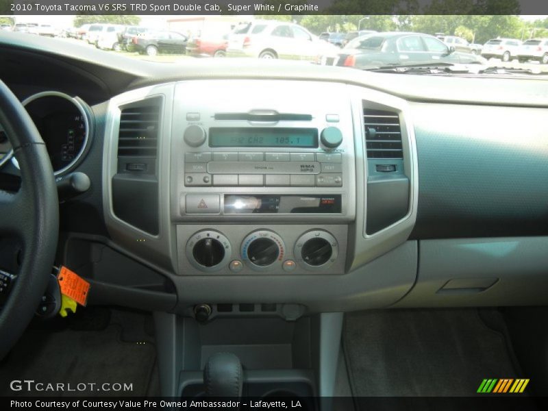 Super White / Graphite 2010 Toyota Tacoma V6 SR5 TRD Sport Double Cab