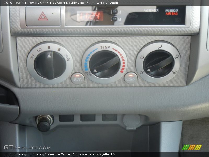 Super White / Graphite 2010 Toyota Tacoma V6 SR5 TRD Sport Double Cab