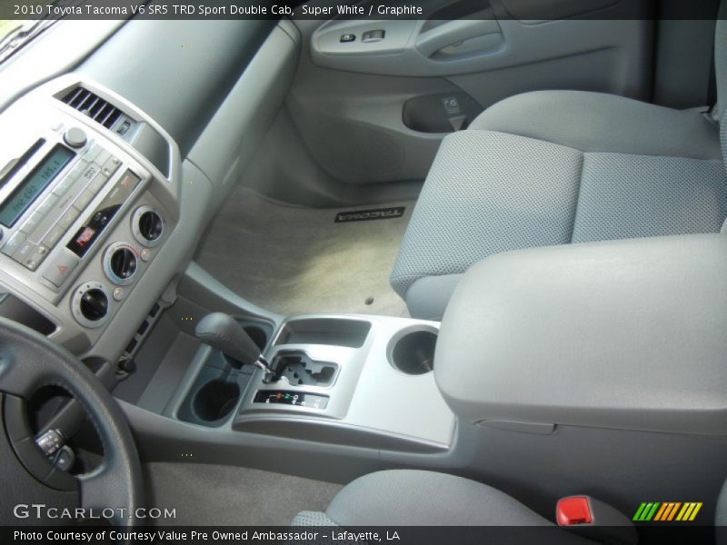 Super White / Graphite 2010 Toyota Tacoma V6 SR5 TRD Sport Double Cab